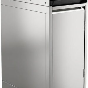 AmGood 24 Inch Underbar Trash Module, 24 in. x 12 in. x 36 in. Stainless Steel Bar Waste Cabinet with Sliding Lid & Door, Commercial Trash Station with Wastebasket, Restaurant Underbar Unit, NSF